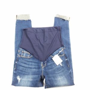 NWT Maternity PinkBkush skinny jeans 26